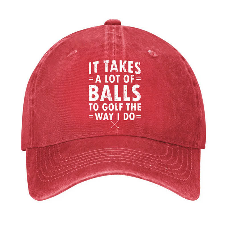 Casquette de baseball ajustable « Il faut beaucoup de balles »