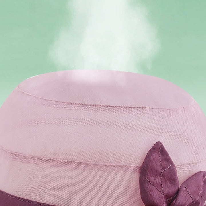 Chapeau de soleil en soie à large bord orné de perles et de fleurs pour femme