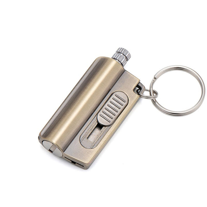 Couteau utilitaire Ouvre-boîte Allumette permanente Porte-clés Briquet à pétrole