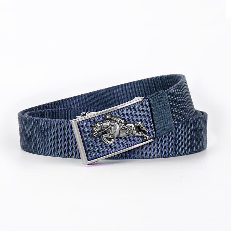 Ceinture en nylon à boucle automatique pour homme avec boucle automatique pour l'équitation