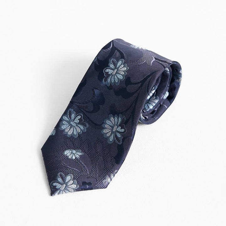 Cravate pour homme à imprimé floral gracieux Little Daisy