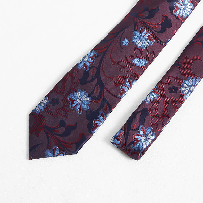 Cravate pour homme à imprimé floral gracieux Little Daisy