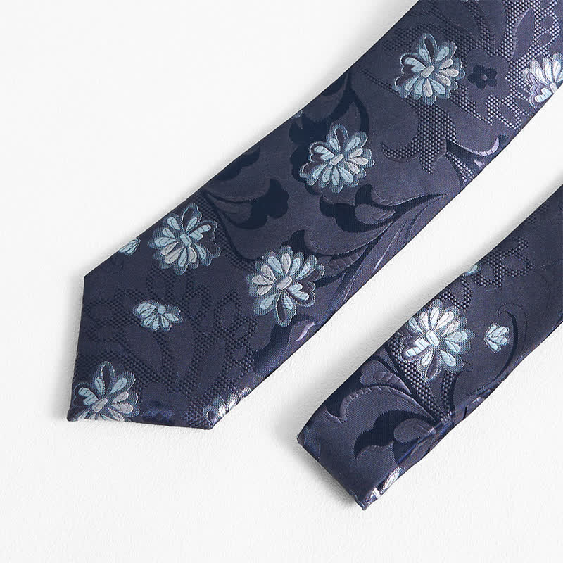 Cravate pour homme à imprimé floral gracieux Little Daisy