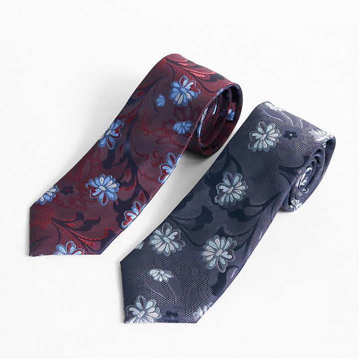 Cravate pour homme à imprimé floral gracieux Little Daisy
