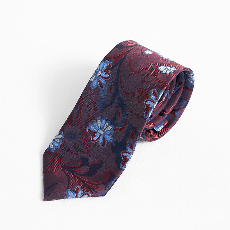 Cravate pour homme à imprimé floral gracieux Little Daisy