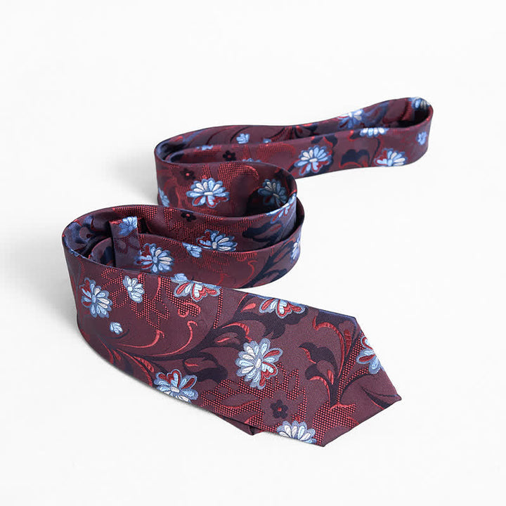 Cravate pour homme à imprimé floral gracieux Little Daisy