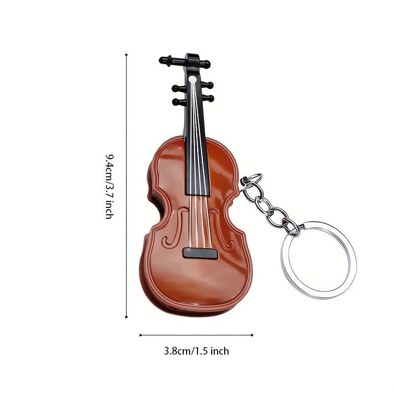 Porte-clés briquet butane en forme de violon mignon et stylé