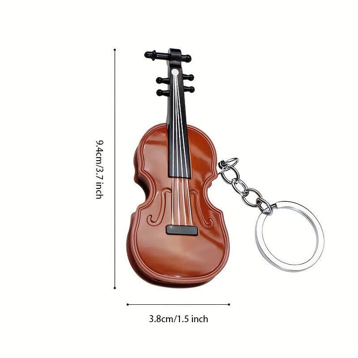 Porte-clés briquet butane en forme de violon mignon et stylé