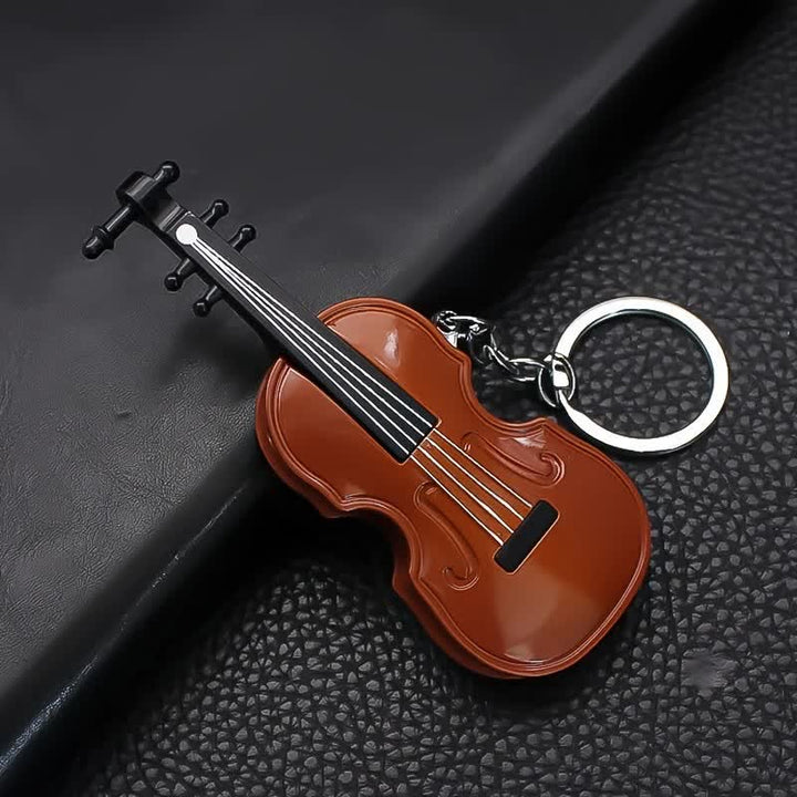 Porte-clés briquet butane en forme de violon mignon et stylé
