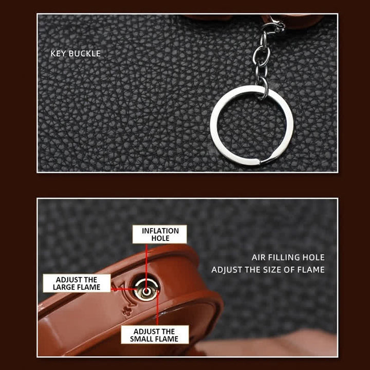 Porte-clés briquet butane en forme de violon mignon et stylé