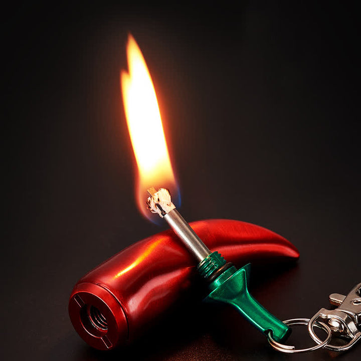 Briquet à kérosène porte-clés en forme de piment