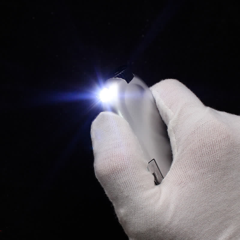 Briquet au butane à lampe torche LED flexible et longue durée