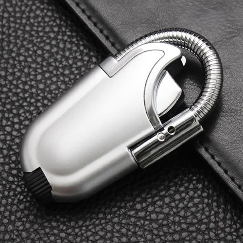 Briquet au butane à lampe torche LED flexible et longue durée