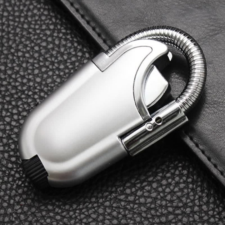 Briquet au butane à lampe torche LED flexible et longue durée