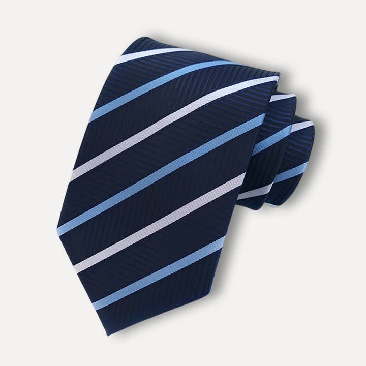 Cravate rayée MidnightBlue pour homme