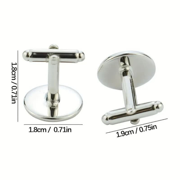 1 paire de boutons de manchette commémoratifs créatifs avec votre photo personnalisée - image 3