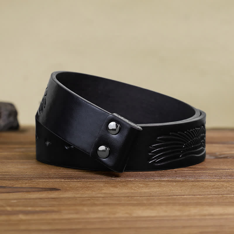 Boucle de ceinture en cuir personnalisée Infinity Note