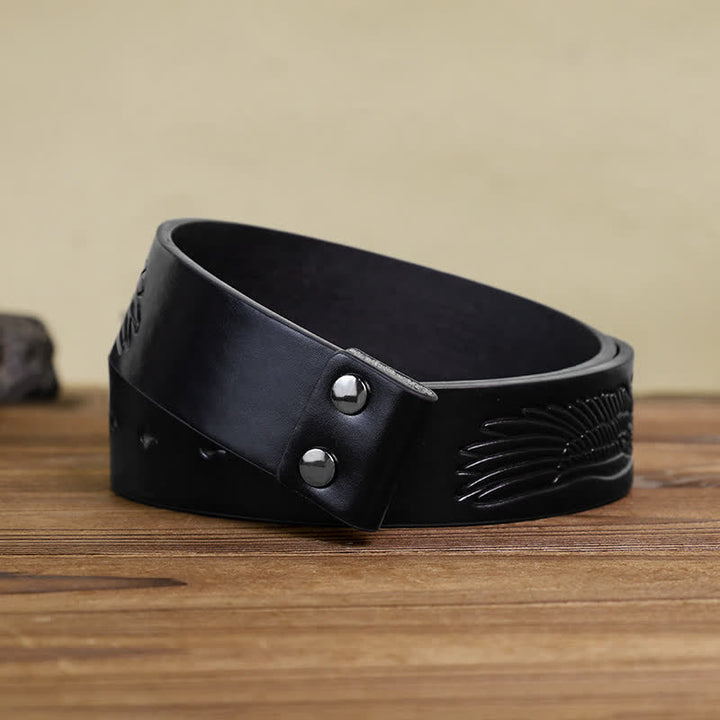 Boucle de ceinture en cuir personnalisée Infinity Note