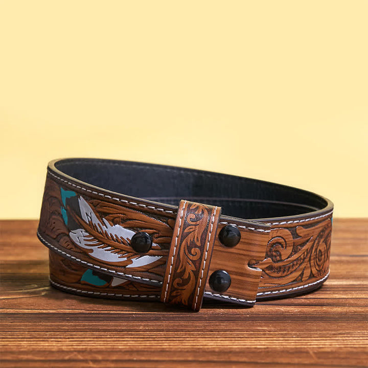Boucle de ceinture en cuir personnalisée Infinity Note