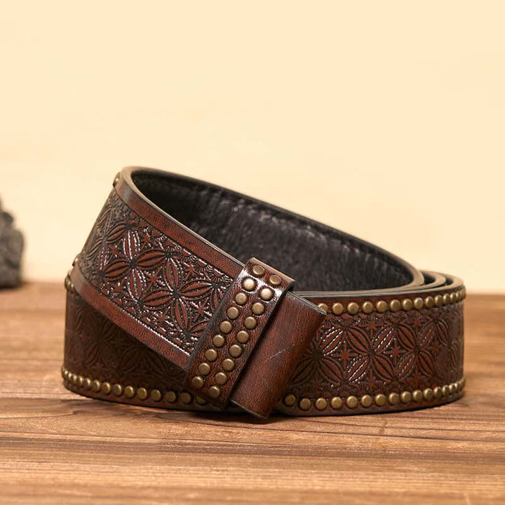Boucle de ceinture en cuir personnalisée Infinity Note