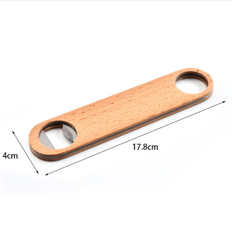 Décapsuleur en bois sculpté personnalisé pour cadeau de garçon d'honneur