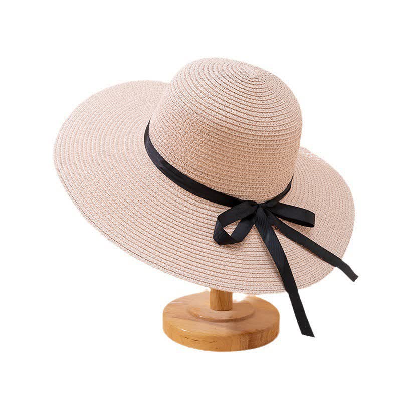 Chapeau Fedora en paille de plage personnalisé pour femme avec nom personnalisé