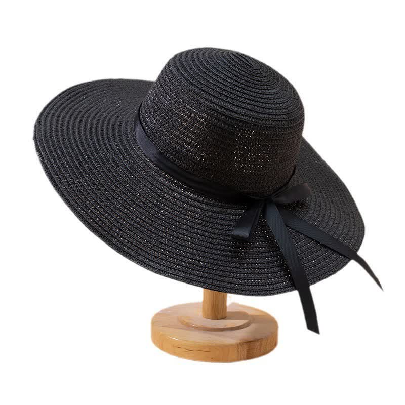 Chapeau Fedora en paille de plage personnalisé pour femme avec nom personnalisé