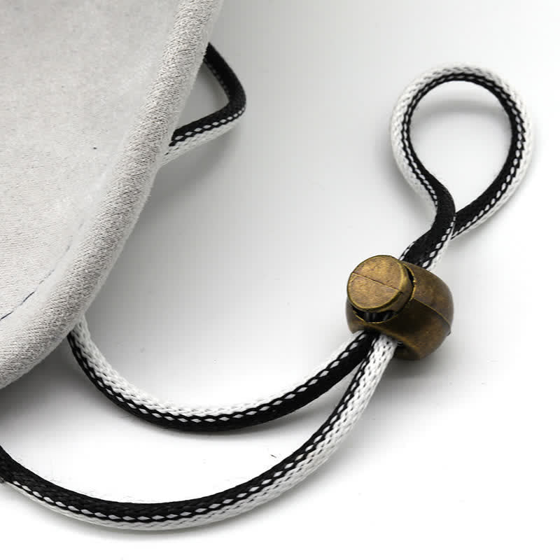 Chapeau de cowboy en velours imitation daim bleu marine et blanc contrasté - image 5