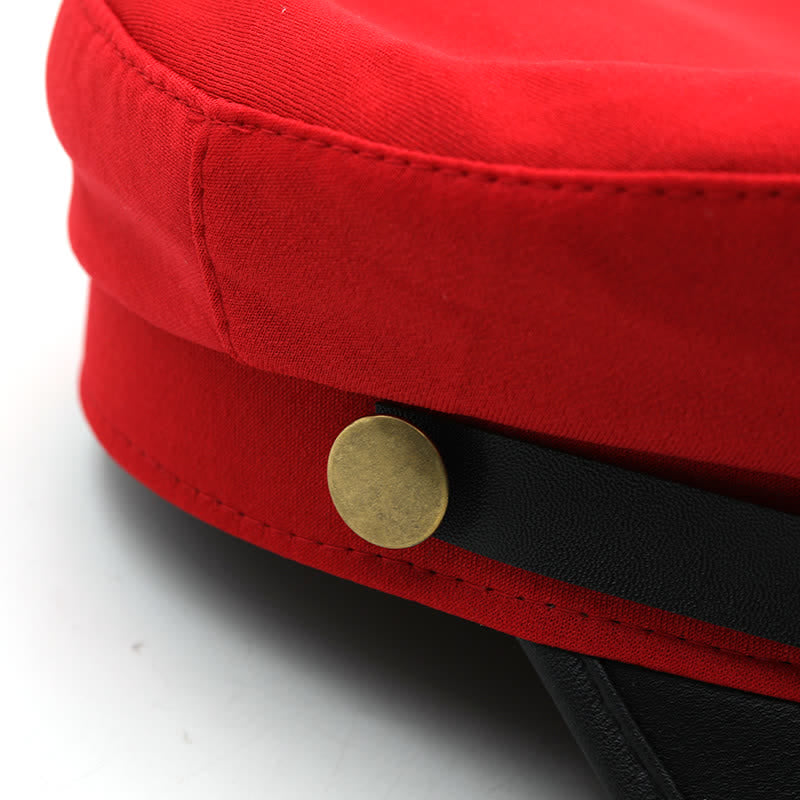 Béret plat pour femme avec ancre de bateau