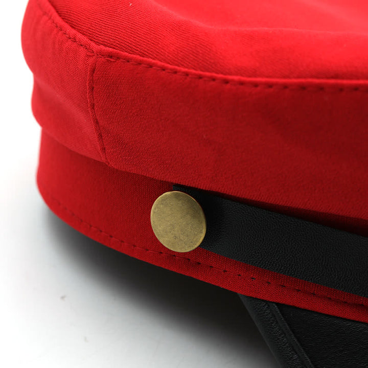 Béret plat pour femme avec ancre de bateau