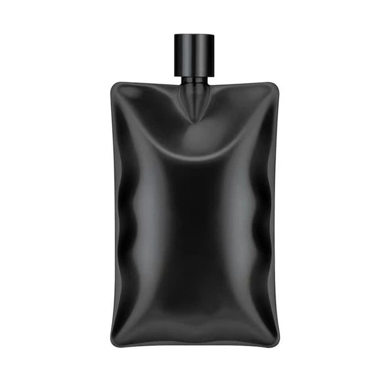 Bouteille portable ondulée irrégulière en acier inoxydable de 6 oz