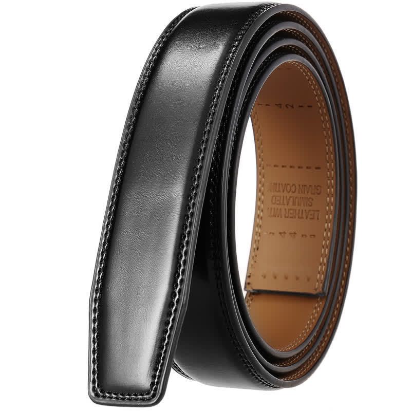 Idée cadeau personnalisée Ceinture en cuir à boucle automatique DIY personnalisée - Argent-Personnalisé - Noir - 46 - image 21