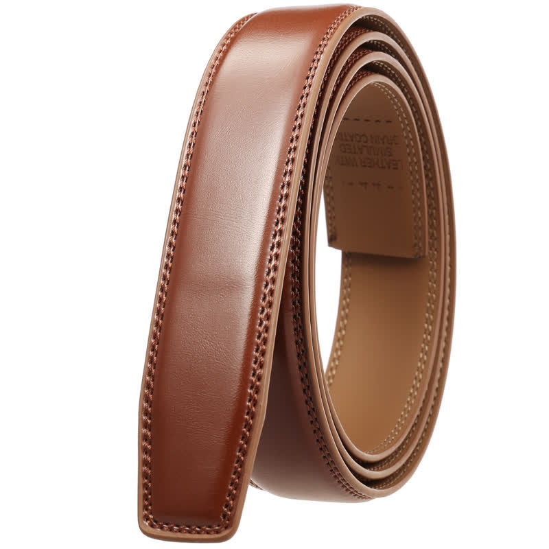 Idée cadeau personnalisée Ceinture en cuir à boucle automatique DIY personnalisée - Argent-Personnalisé - Brun jaunâtre - 46 - image 19