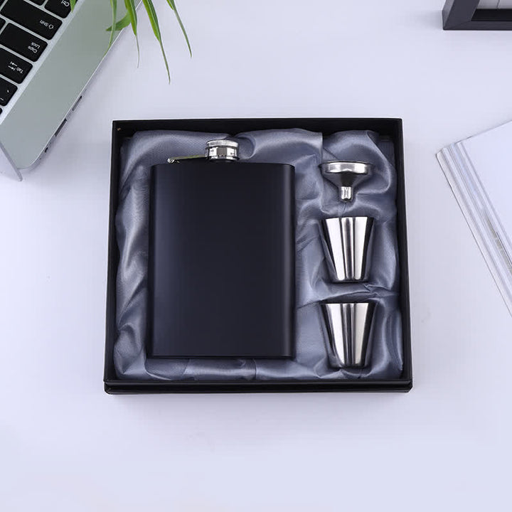 Coffret cadeau personnalisé 4 pièces Noble 8 oz noir