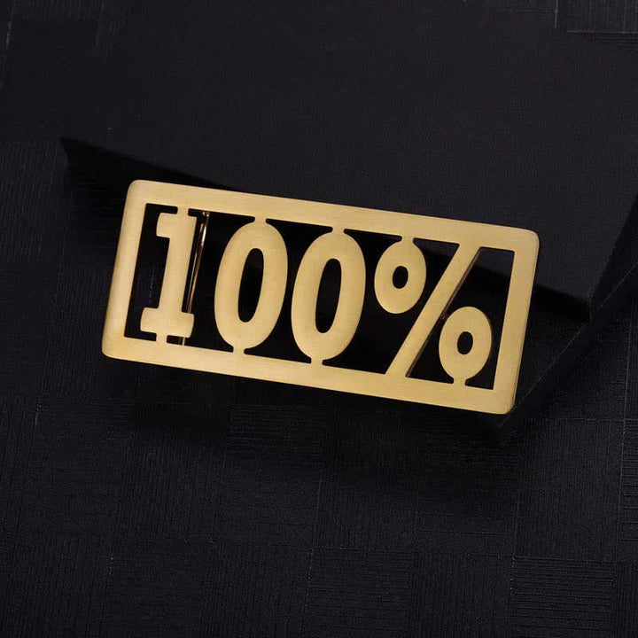 Boucle de ceinture en cuir rectangulaire avec nom personnalisé et lettres cursives