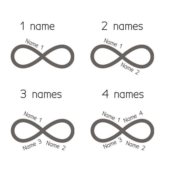 Boucle de ceinture en cuir personnalisée Infinity Note