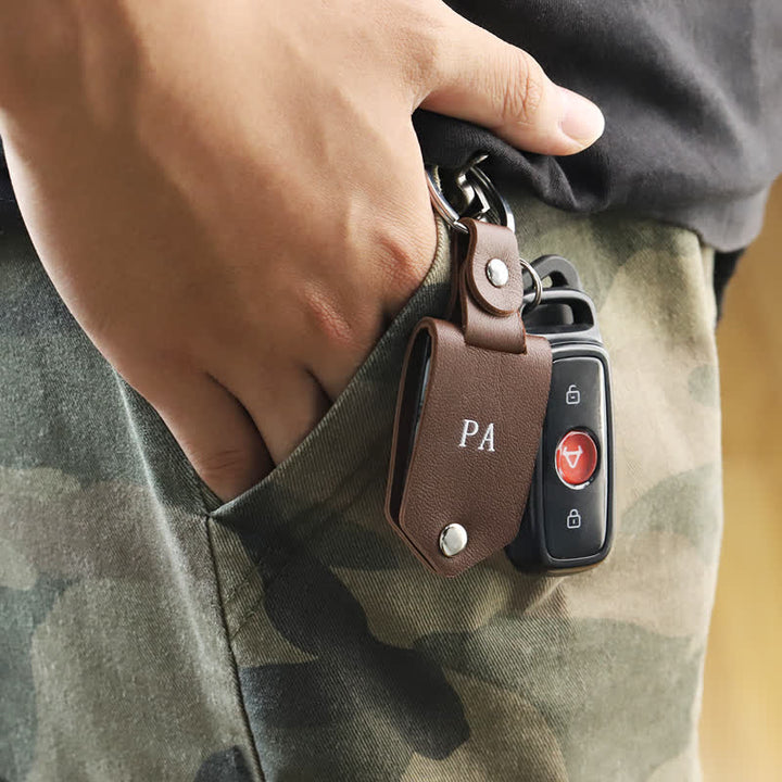 Porte-clés en cuir imprimé photo personnalisé et créatif