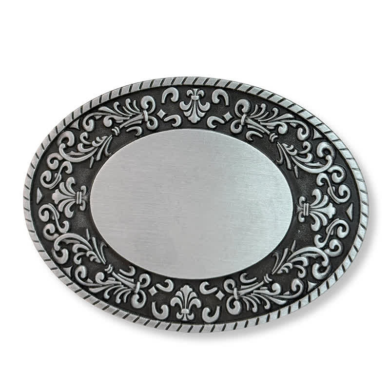 Ceinture en cuir ronde avec nom gravé personnalisé et monogramme à boucle DIY