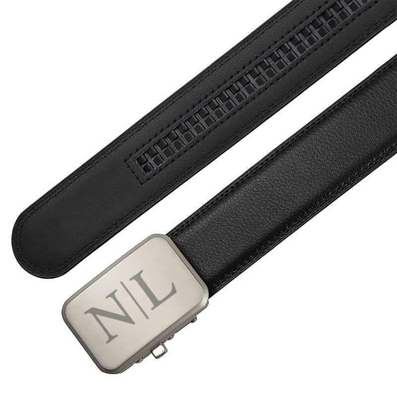 Idée cadeau personnalisée avec monogramme et ceinture en cuir à boucle automatique - image 6