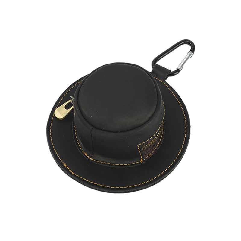Sac en cuir rétro en forme de chapeau de cowboy occidental