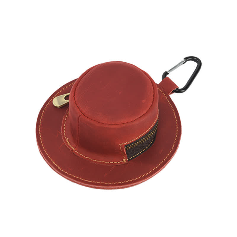 Sac en cuir rétro en forme de chapeau de cowboy occidental