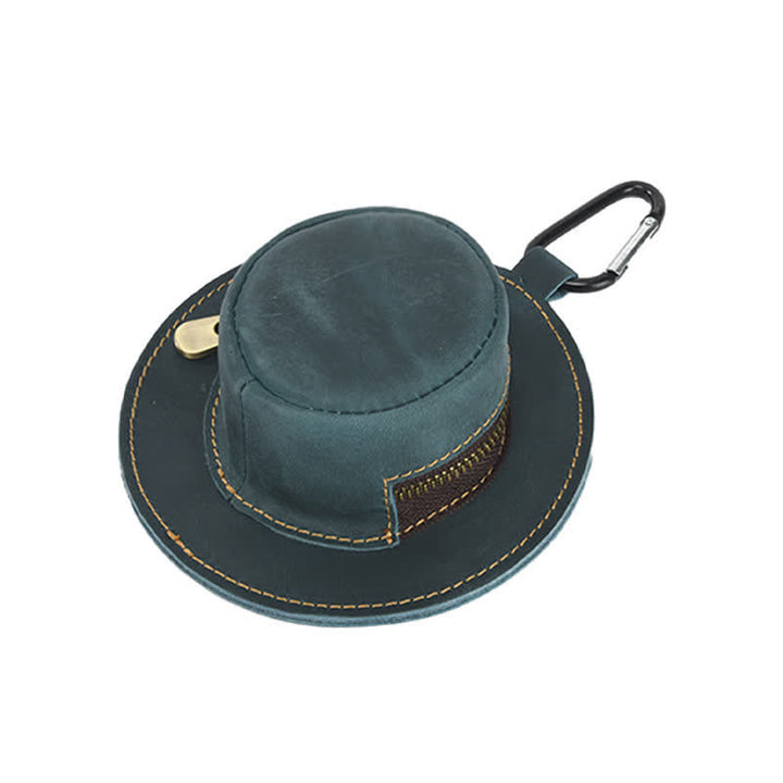 Sac en cuir rétro en forme de chapeau de cowboy occidental