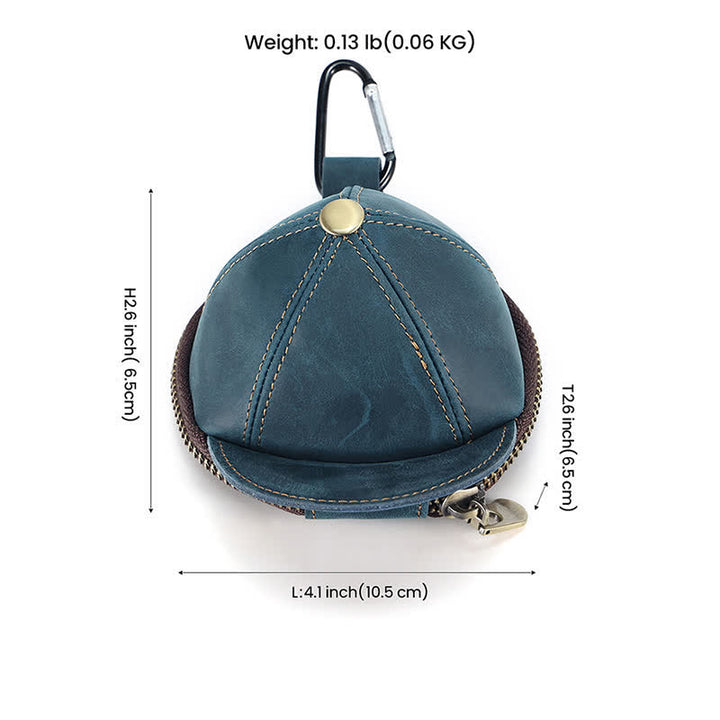 Sac en cuir créatif en forme de casquette de baseball