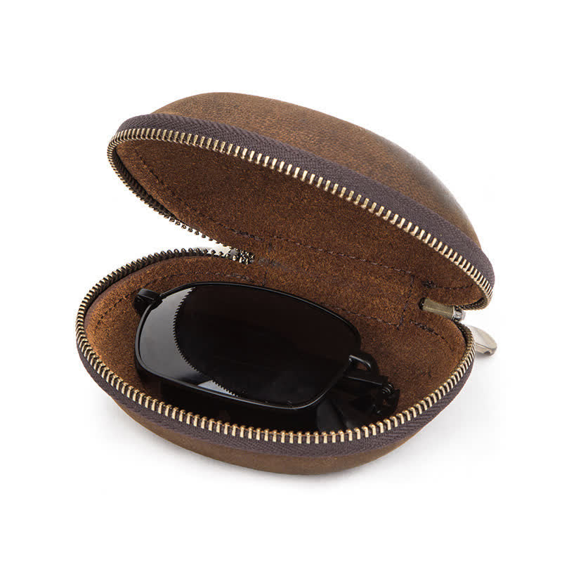 Étui de rangement pliable et semi-rigide pour lunettes de soleil
