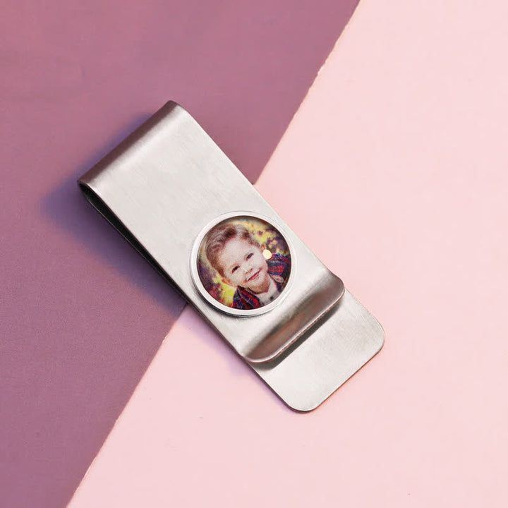 Pince à billets avec photo couleur personnalisée, idée cadeau de mariage - image 4