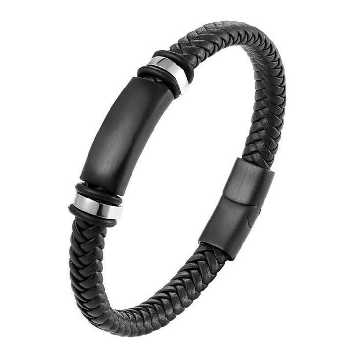 Idée cadeau anniversaire : bracelet en cuir PU avec nom personnalisé