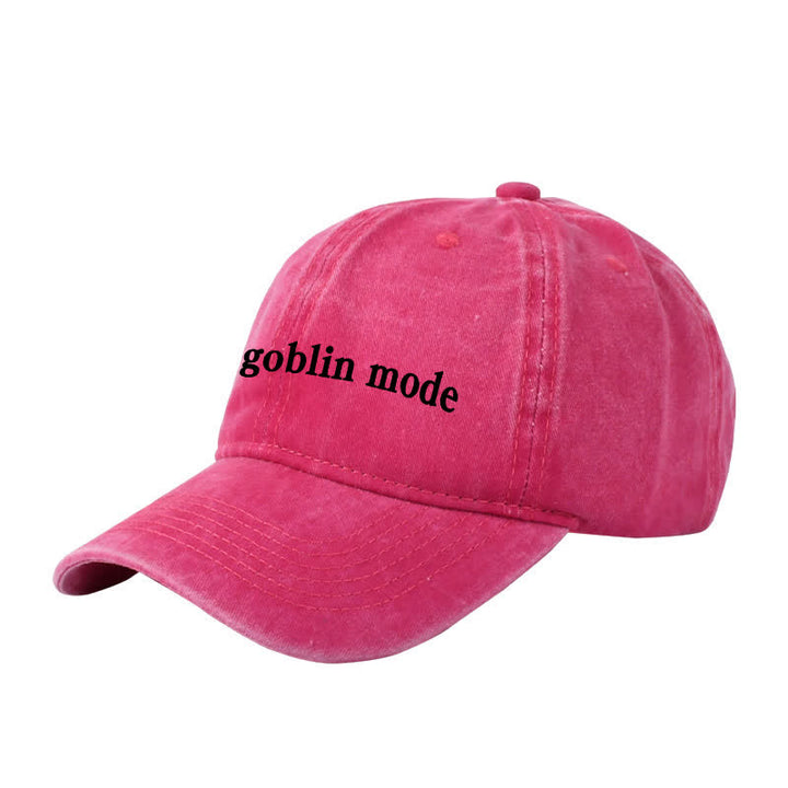 Casquette de baseball ajustable brodée Goblin Mode