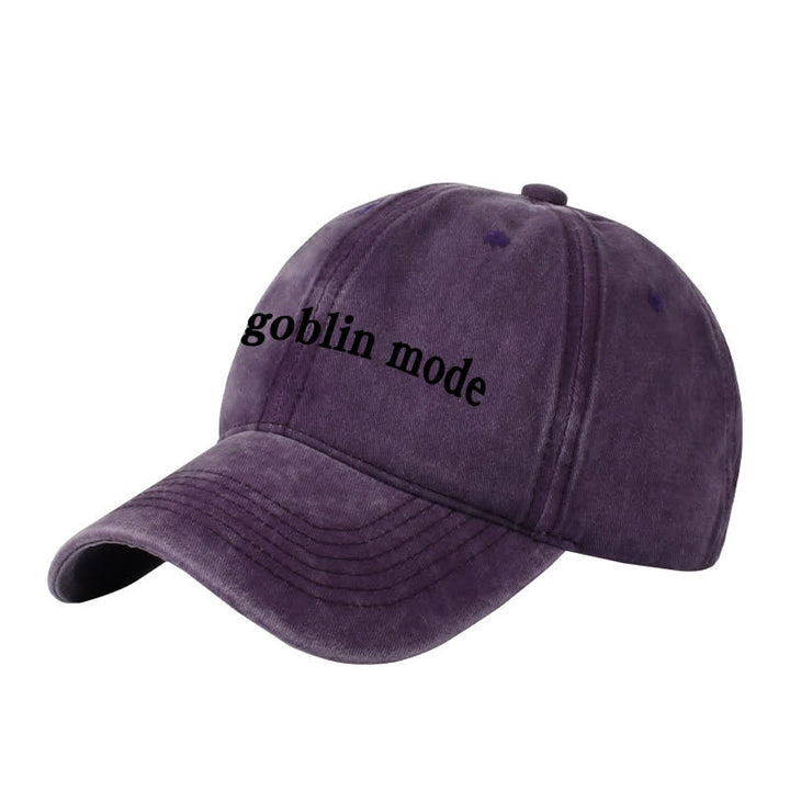 Casquette de baseball ajustable brodée Goblin Mode