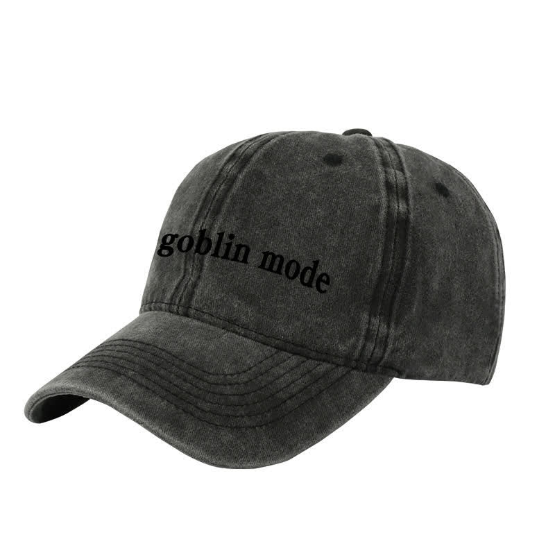 Casquette de baseball ajustable brodée Goblin Mode