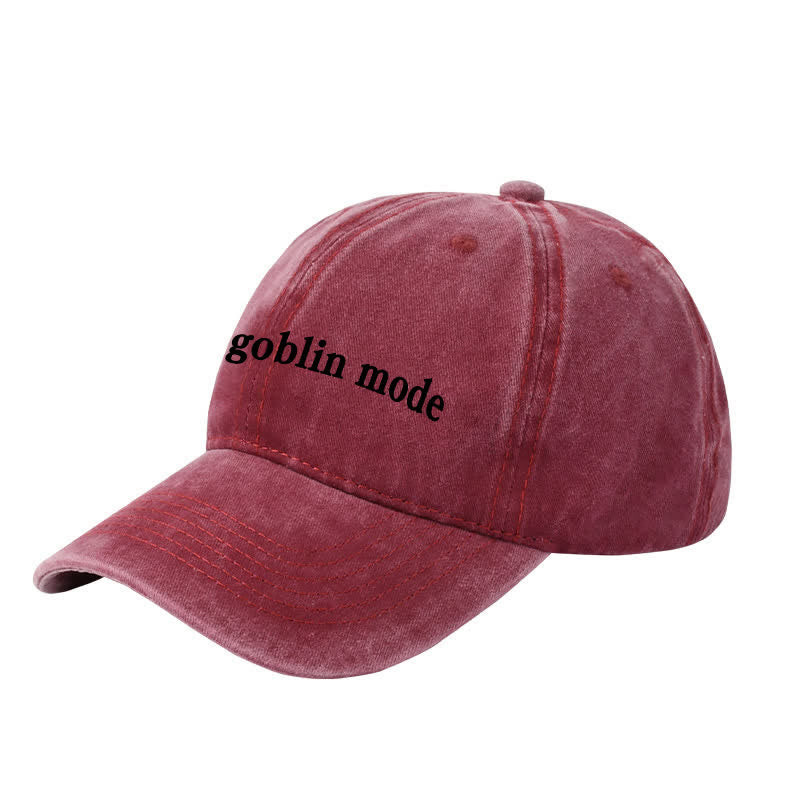 Casquette de baseball ajustable brodée Goblin Mode